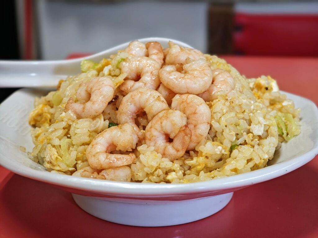 三久飯店の海老チャーハン04