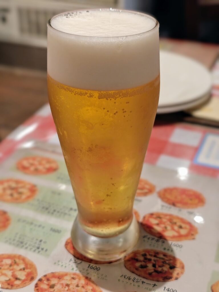 桜新町のピッツェリア チーロ 桜新町店のビール