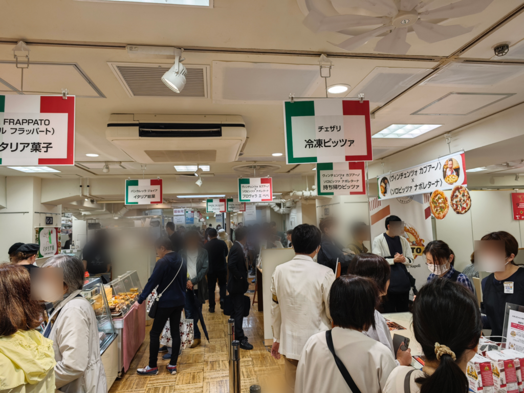 「イタリア展 日本橋三越本店 2025」の様子