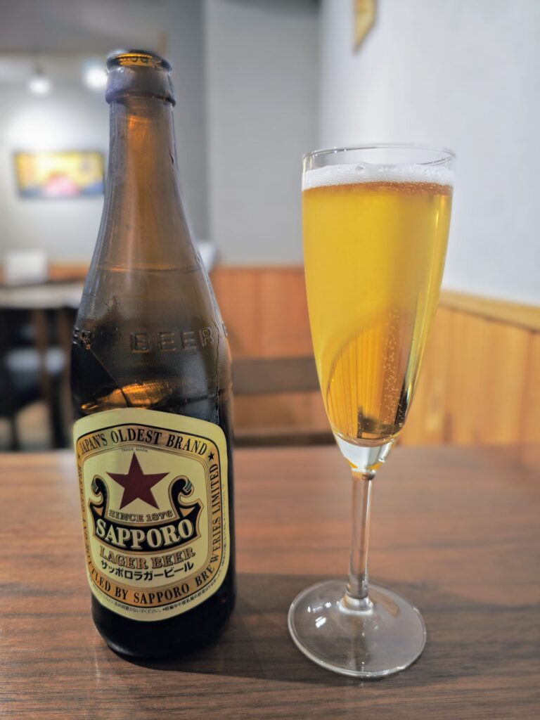 新小岩「和ピッツェリア~つむぎ~」のビール中瓶