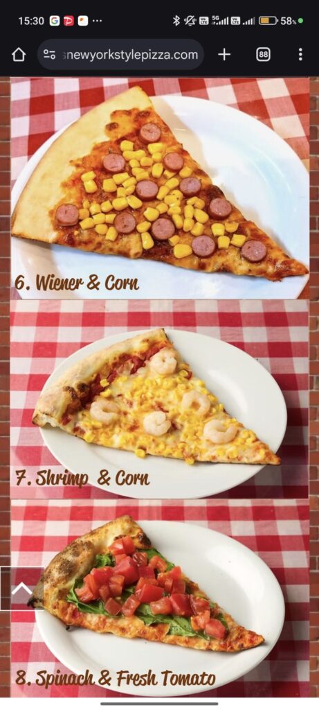 王子「ラッコズ ニューヨークスタイルピザ (ROCCO'S NEW YORK STYLE PIZZA)」のモバイルオーダー画面