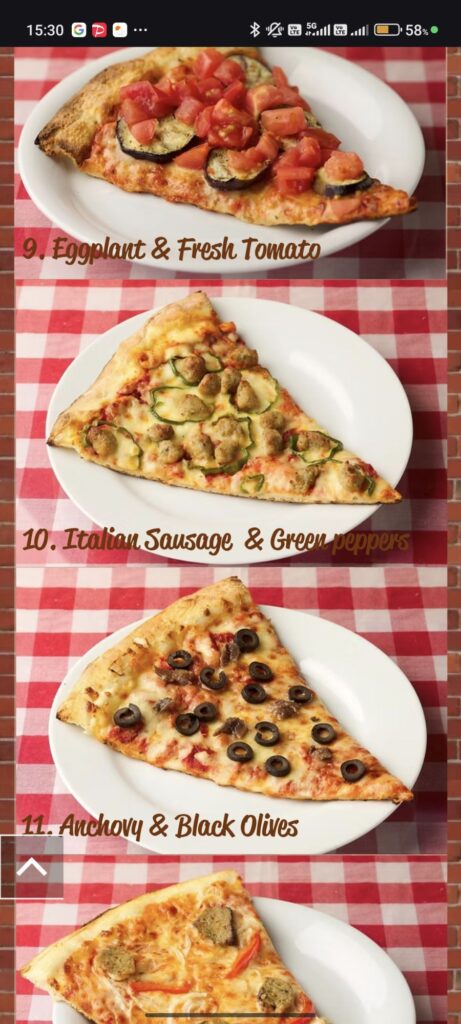 王子「ラッコズ ニューヨークスタイルピザ (ROCCO'S NEW YORK STYLE PIZZA)」のモバイルオーダー画面
